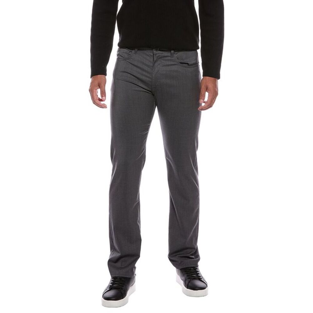 Slowear Mens  Ray T Wool Regular Fit Pant, Gray